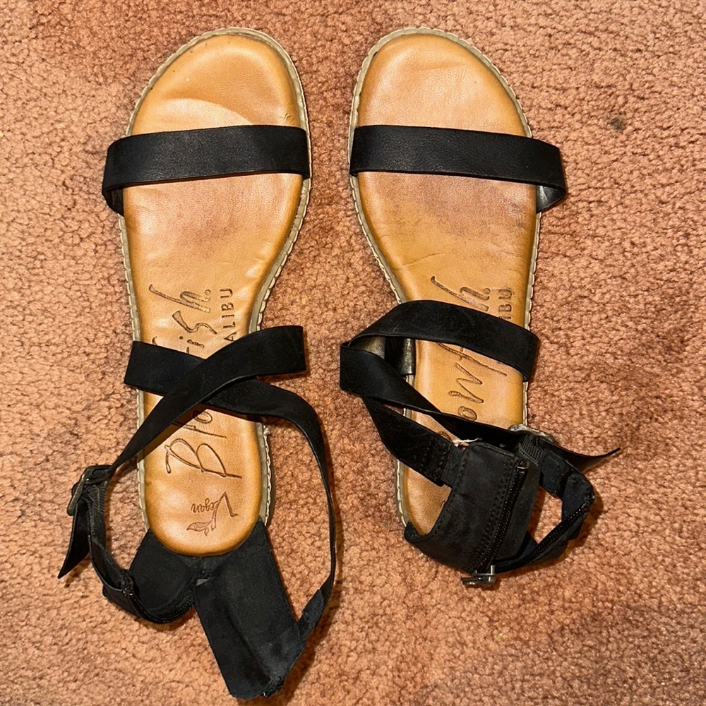 BLACK BLOWFISH SANDALS